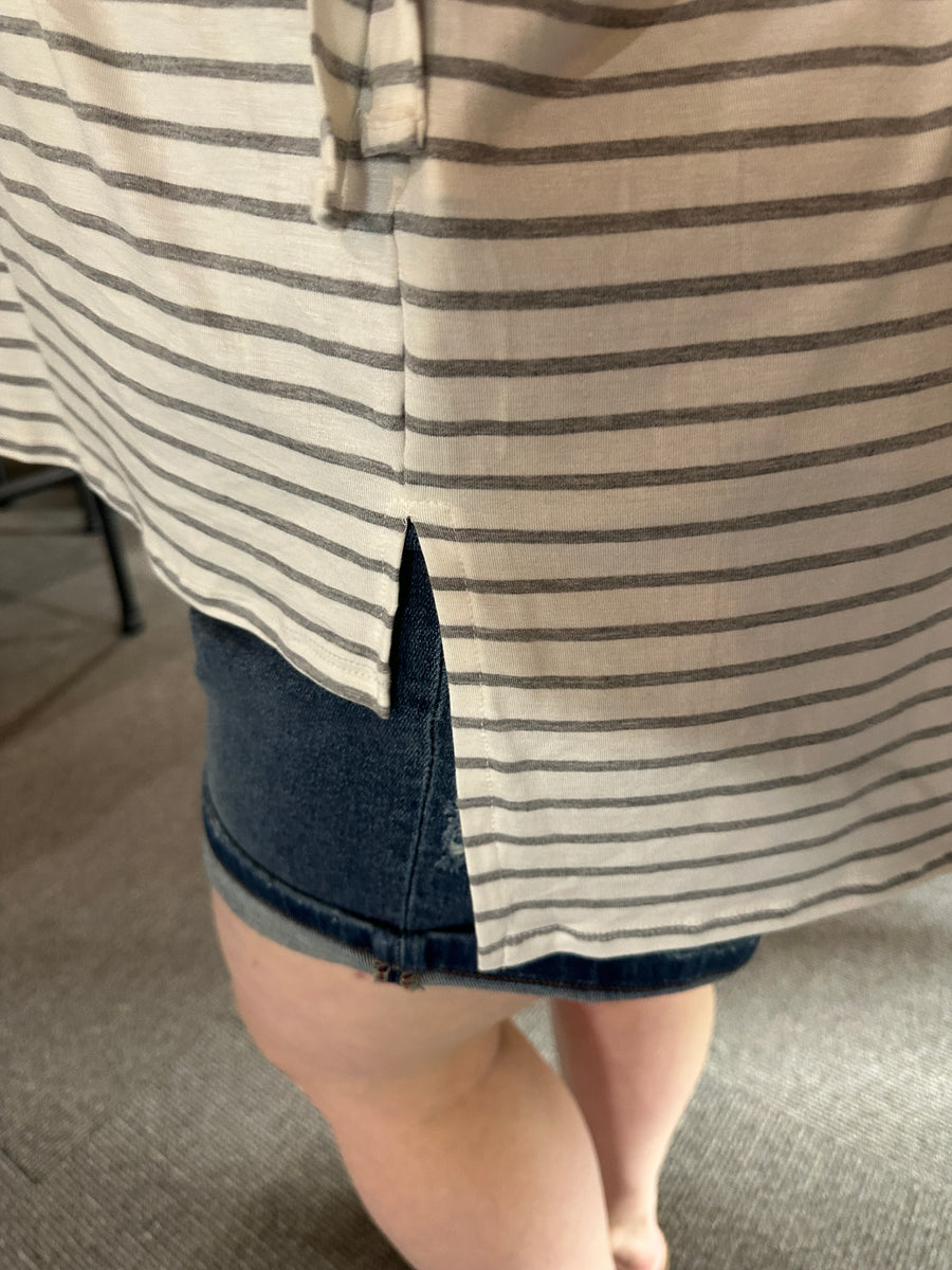 Hey High Low Stripe