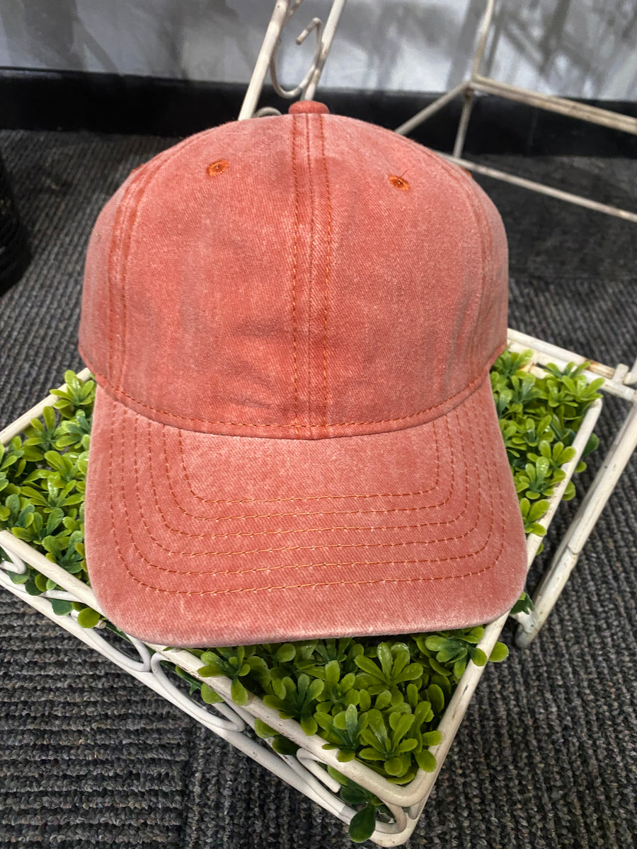 Acid Wash Rust Baseball Cap