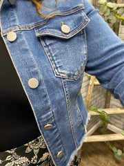 Fray Hemed Denim Jacket
