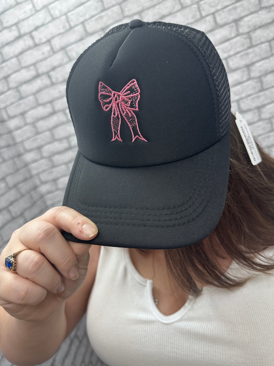 Ribbon Embroidery Trucker Hat