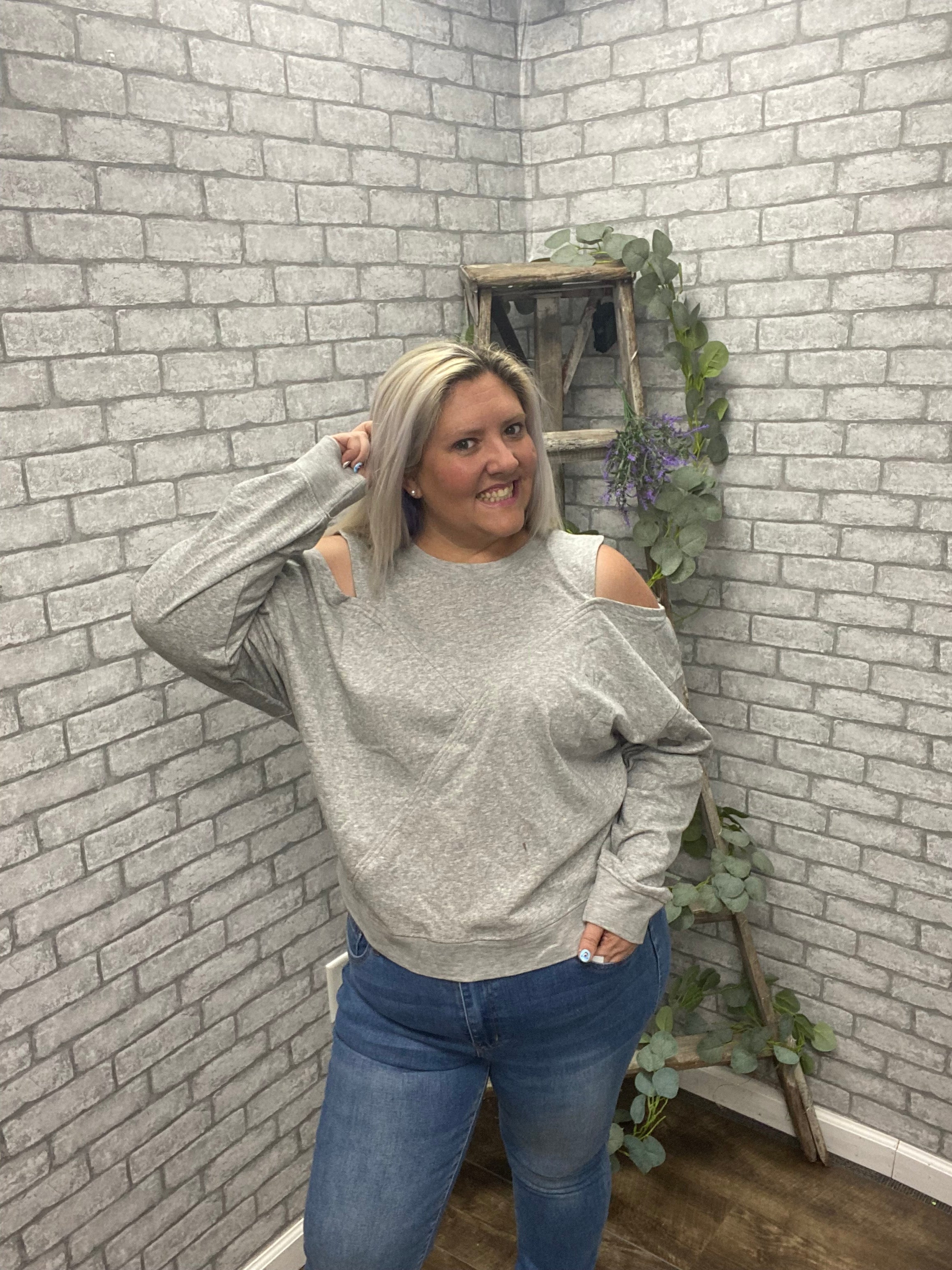 Grey Peek-A-Boo Girly