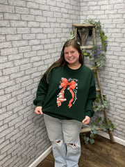 Santa Bow Sweatshirt