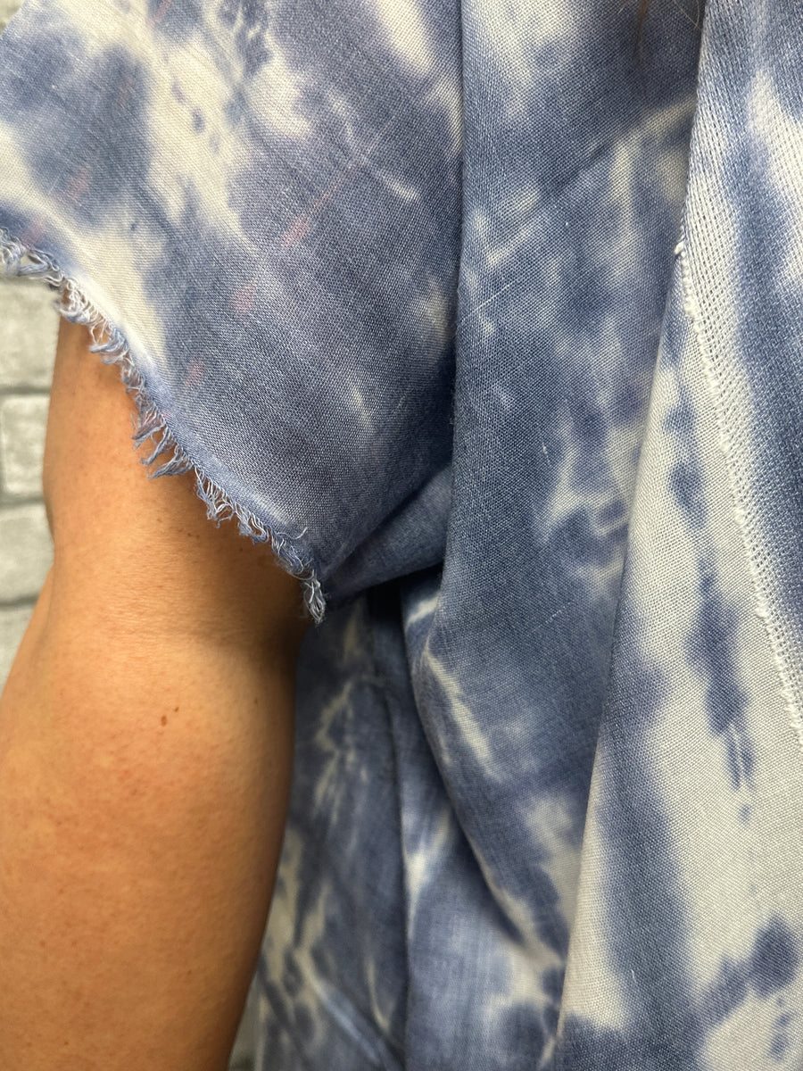 Tie Dye Blue Kimono
