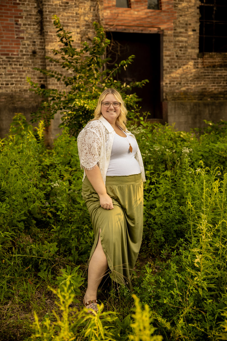 Olive Maxi Skirt