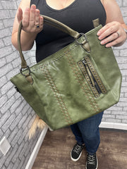 Olive Tote Bag