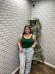 Reversible U or V Tank Dark Green