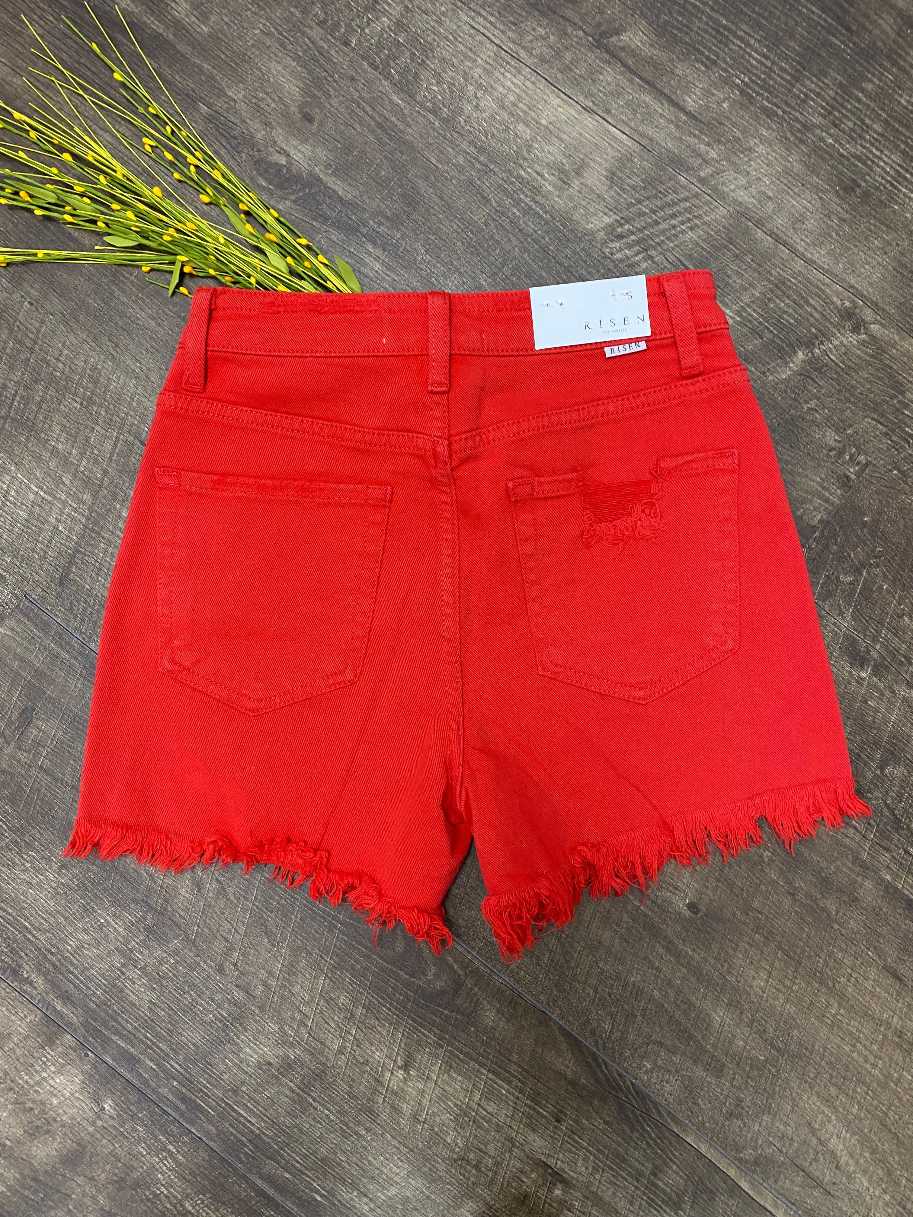 Fiesta Red Shorts
