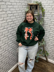 Santa Bow Sweatshirt