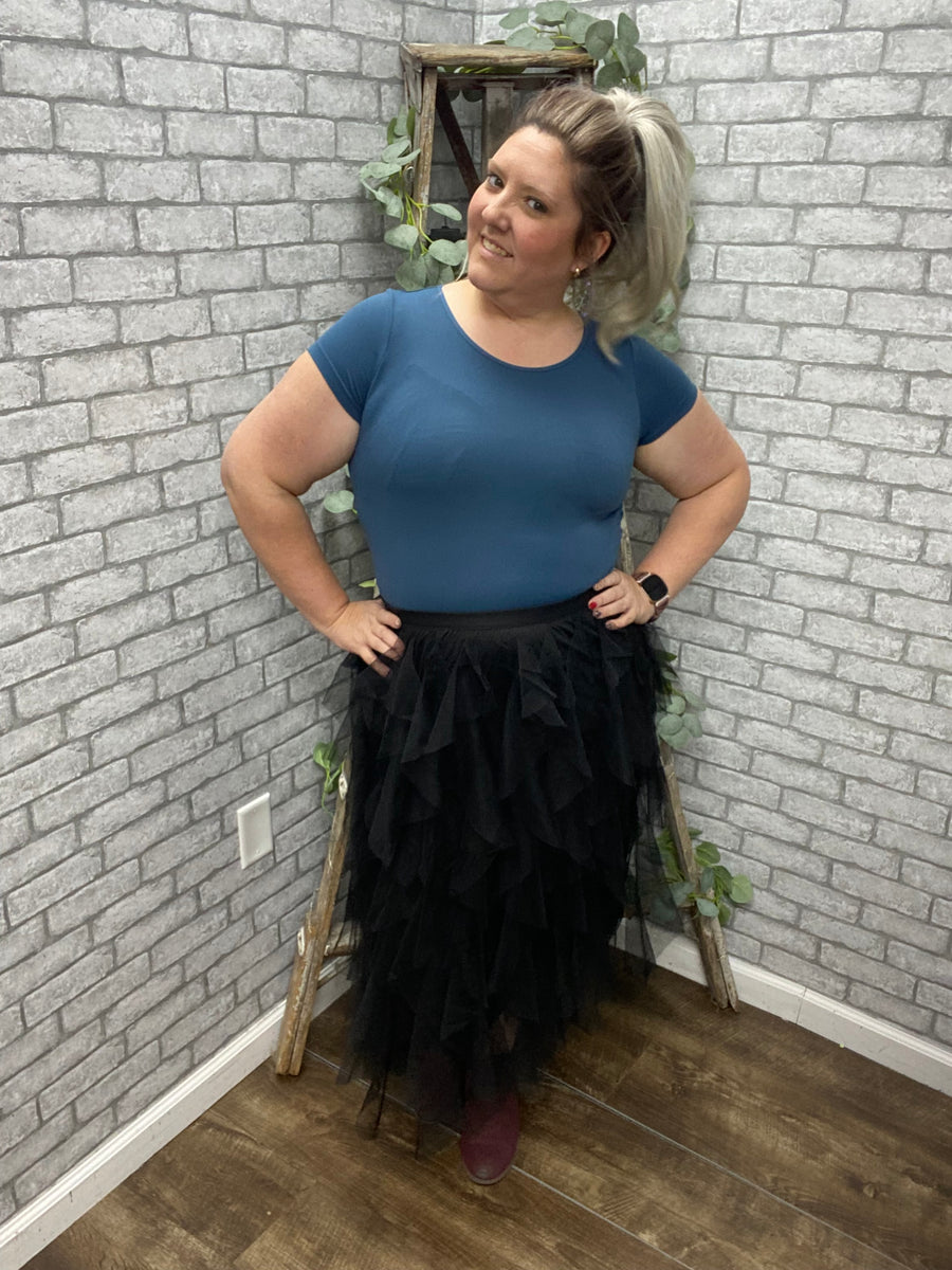 Seamless Short Sleeve Denim