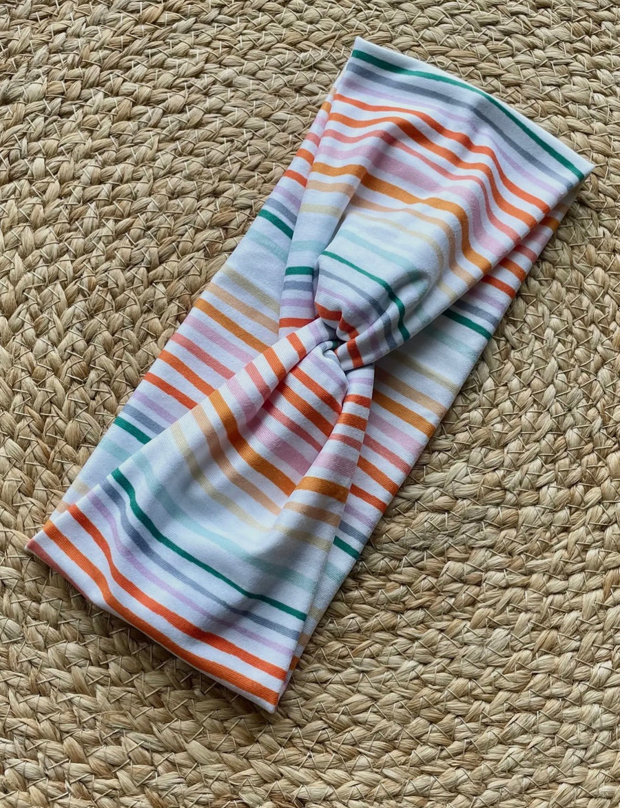 Thin Rainbow Stripe Headband