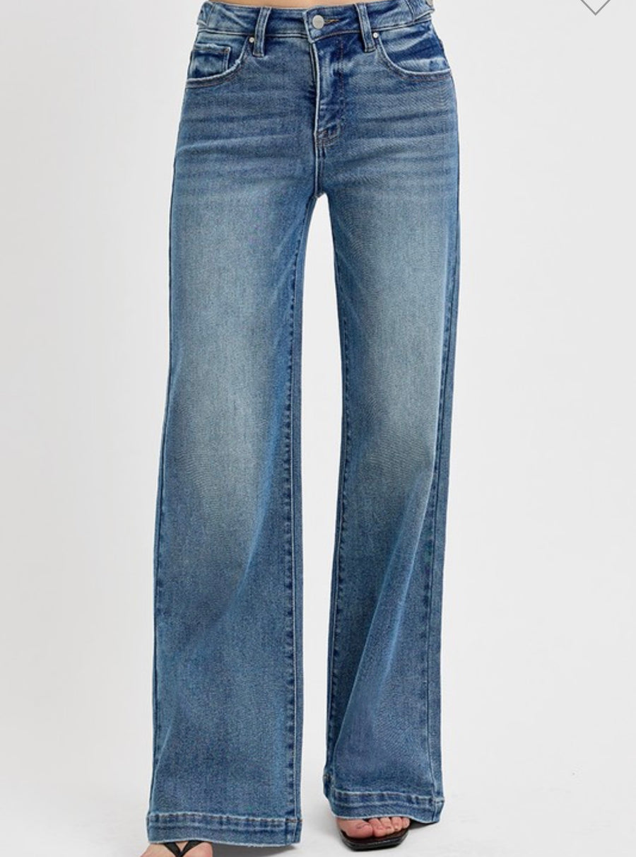 Risen Adjustable Waist Band Denim