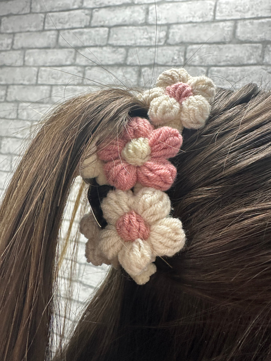 Crochet Floral Clip