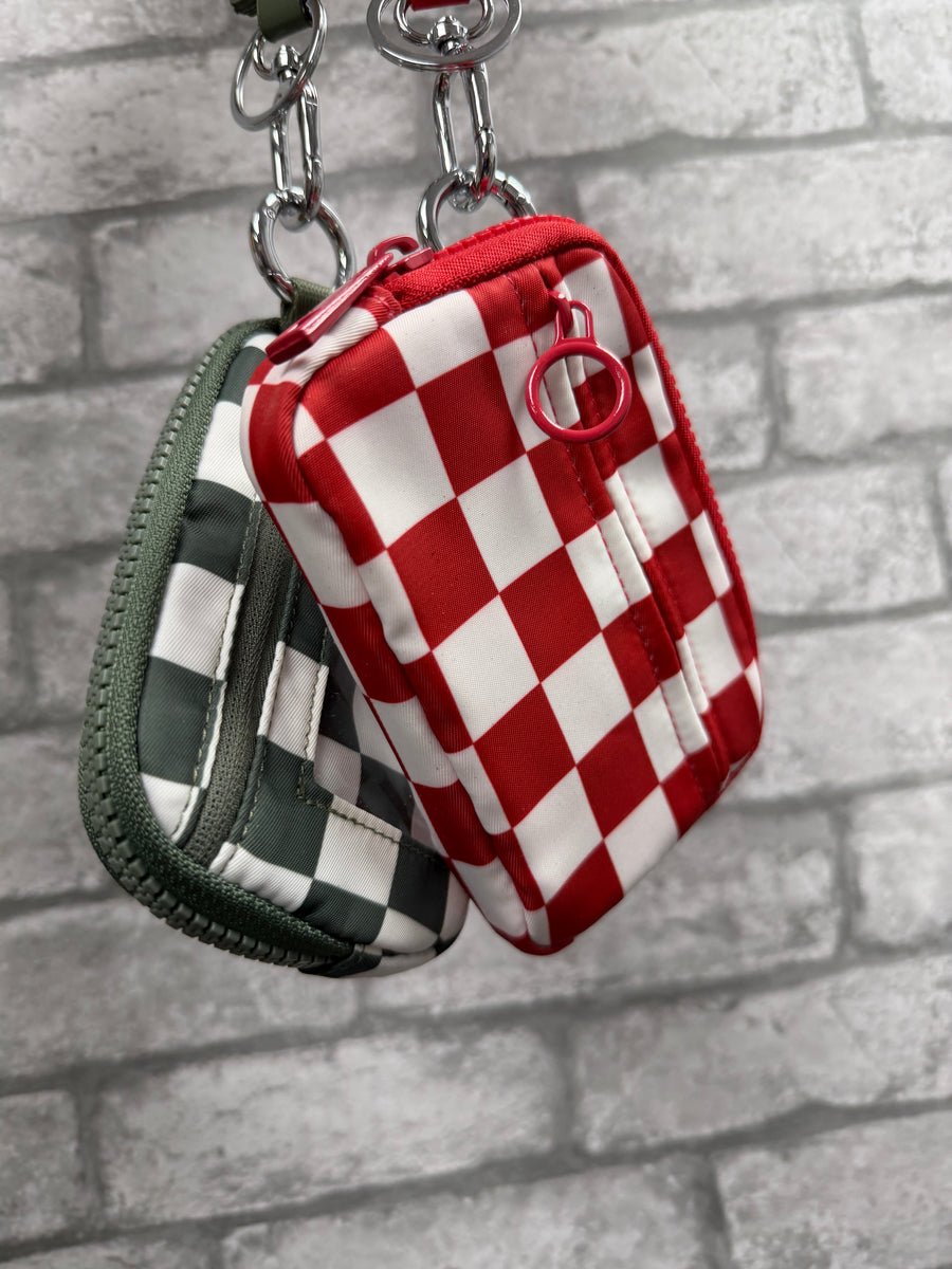 Check Print Wristlet Wallet