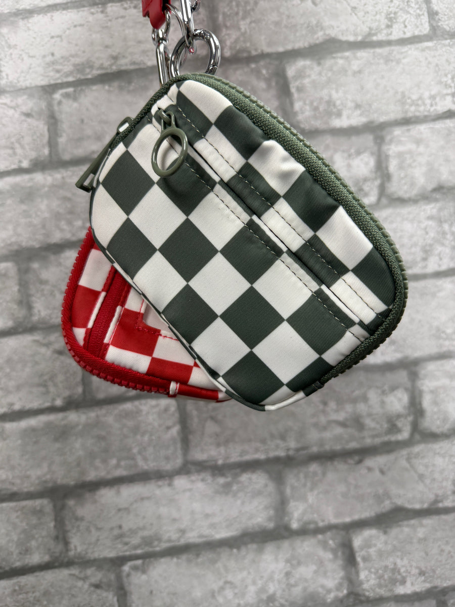 Check Print Wristlet Wallet