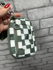 Check Print Wristlet Wallet