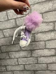 Shoe Pom Pom Keychain