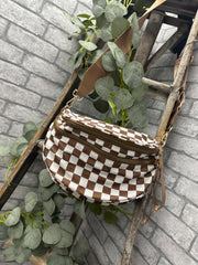 Brown Check Bag