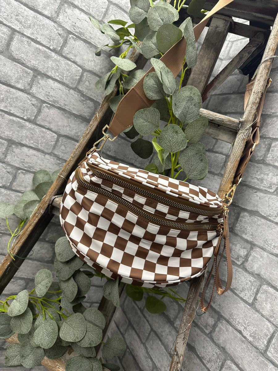Brown Check Bag