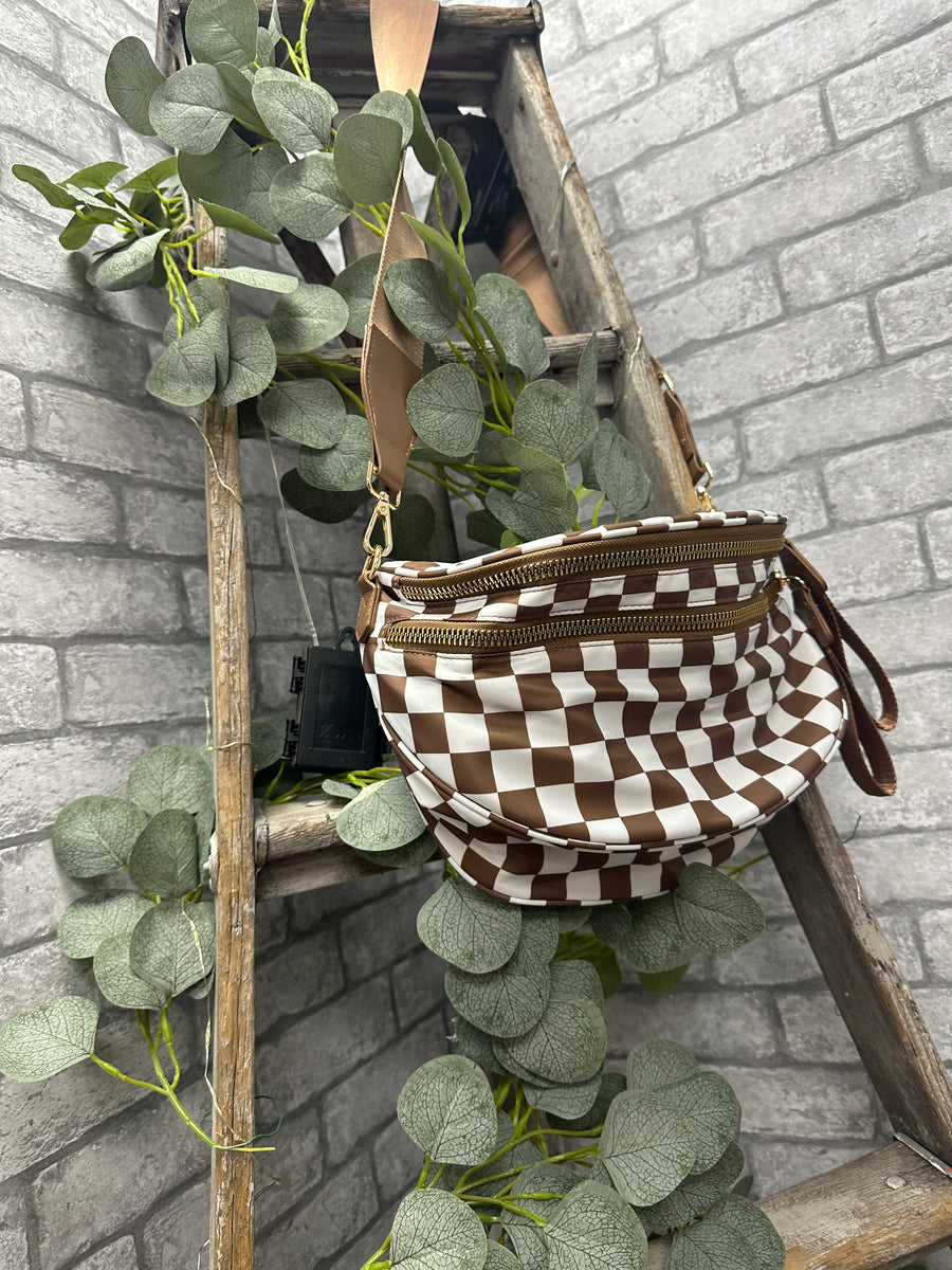 Brown Check Bag