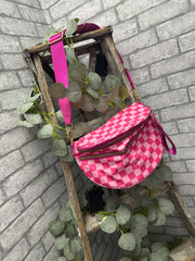Pink Check Bag