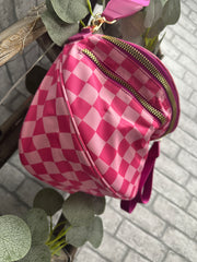 Pink Check Bag