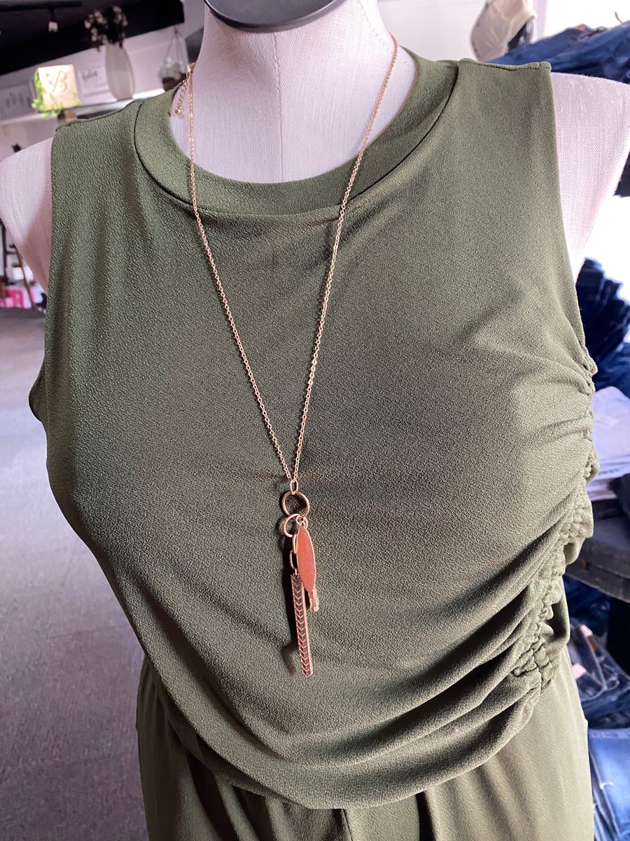 Chevron Pendant Necklace