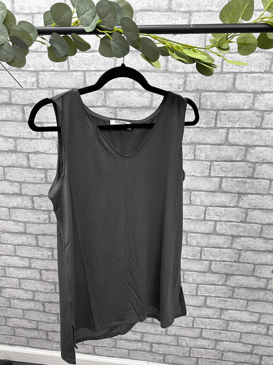Ash Grey Layering Tank